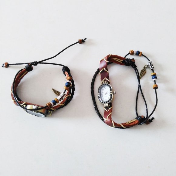 ✨✨BRAND NEW Preppy Leather Watch Women's Fashion Accessory - Picture 5 of 6